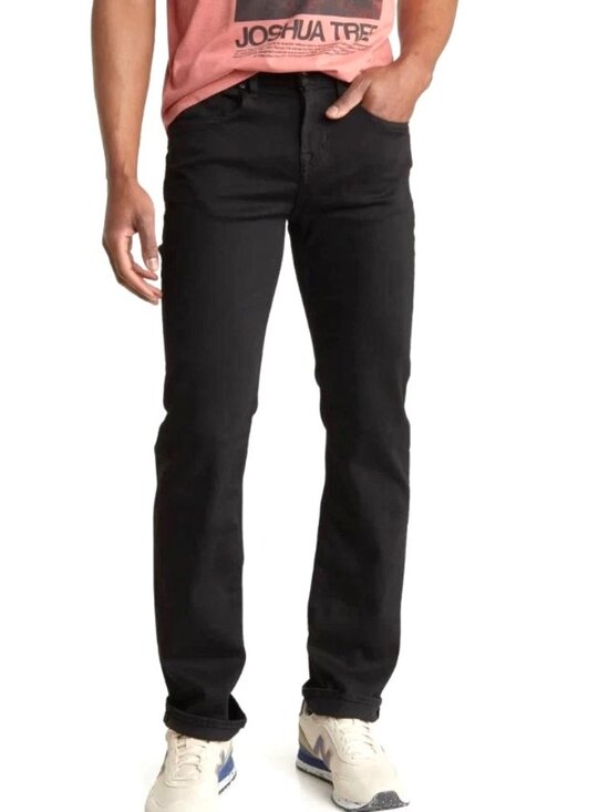 7 For All Mankind Other - 7 For All Mankind Austyn Relaxed Straight Jeans Squiggle Pocket Black Onyx 38